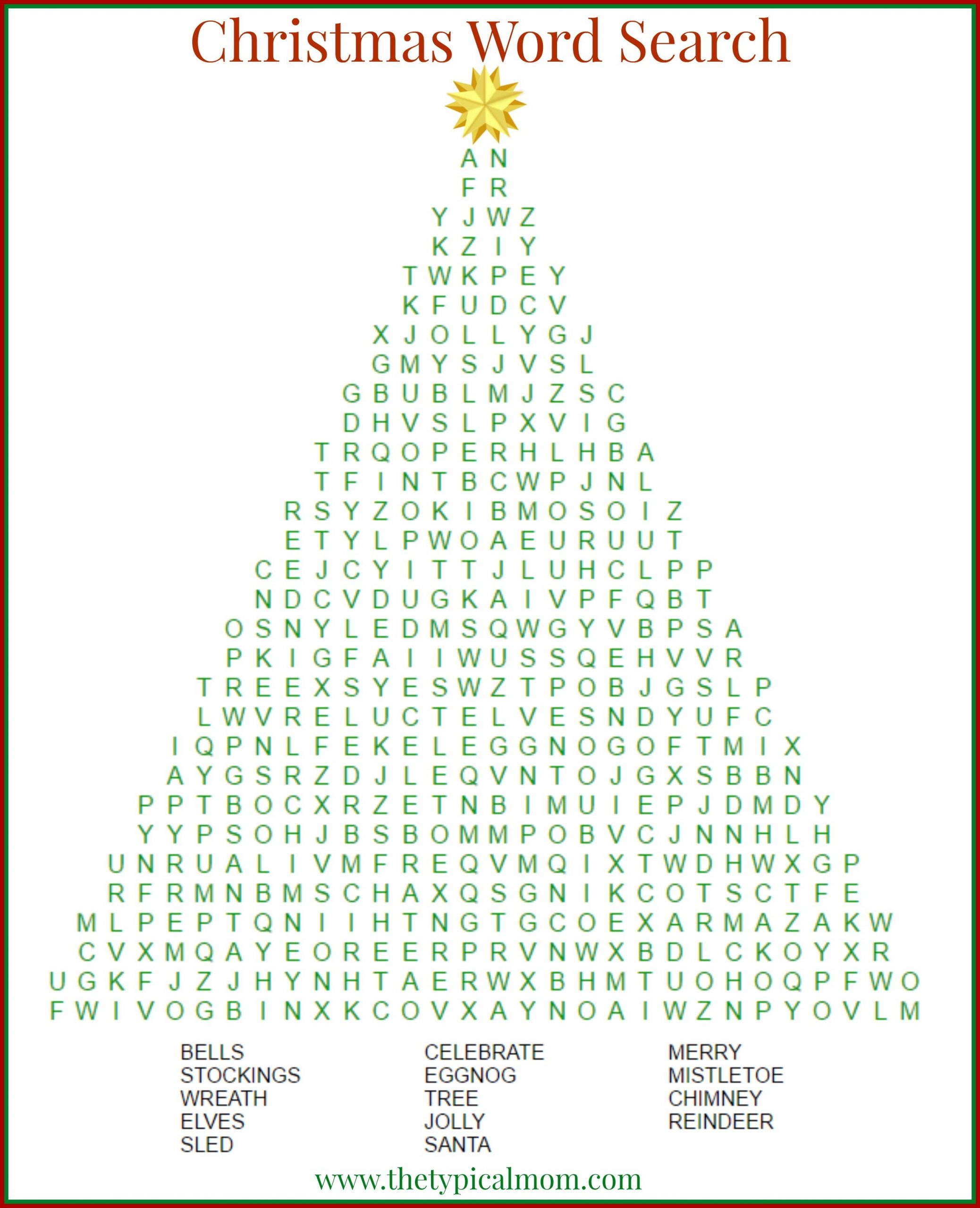 2 Free Christmas Word Search Printables | Christmas Words