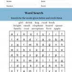 2Nd Grade English Vocabulary Worksheet Free Pdfnithya