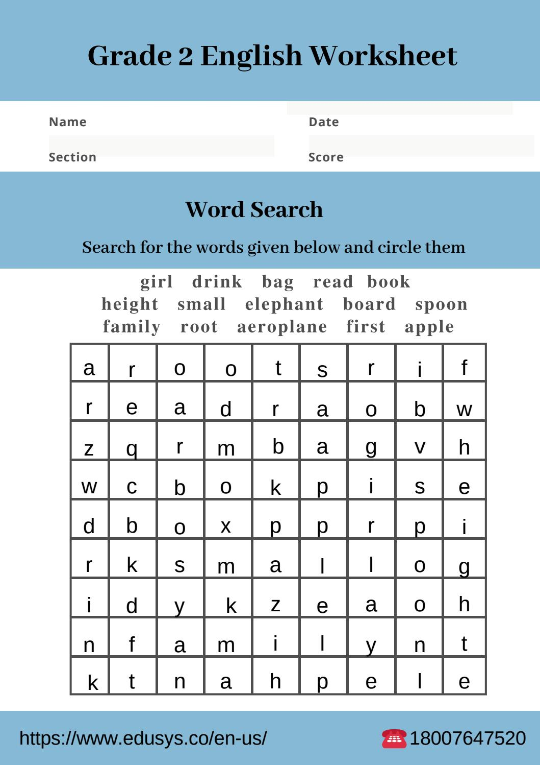 2Nd Grade English Vocabulary Worksheet Free Pdfnithya