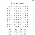3 Letter Words Word Search   Wordmint