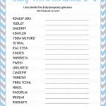 36 Adorable Baby Shower Word Scrambles | Kittybabylove