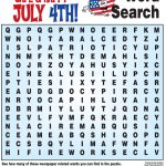 4Th Of July Word Search, History Quiz And More! | 4Th Of