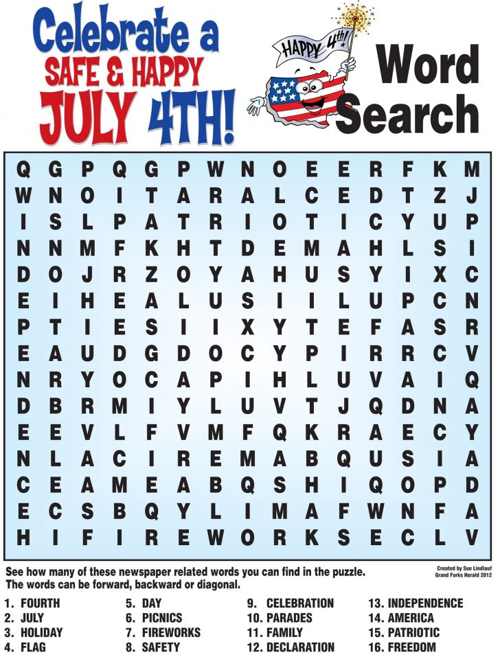Memorial Day Word Search Free Printable
