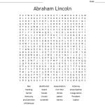 Abraham Lincoln Word Search   Wordmint