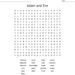 Adam And Eve Word Search   Wordmint
