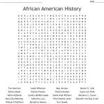 African American History Word Search   Wordmint
