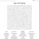 Age And Aging Word Search   Wordmint