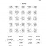 Anime Tv Shows Word Search   Wordmint
