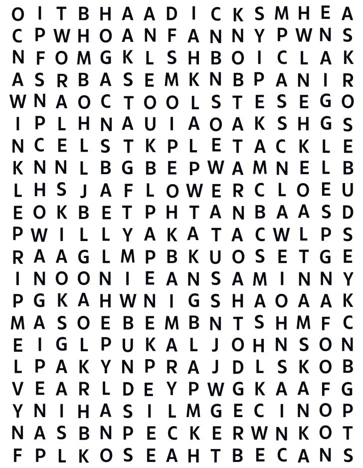 Rude Word Search Printable