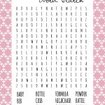 Baby Shower Word Search | Baby Shower Wording, Baby Shower