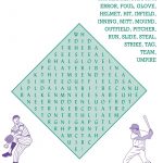 Baseball Word Games Fun | Printable Kids Activity Games