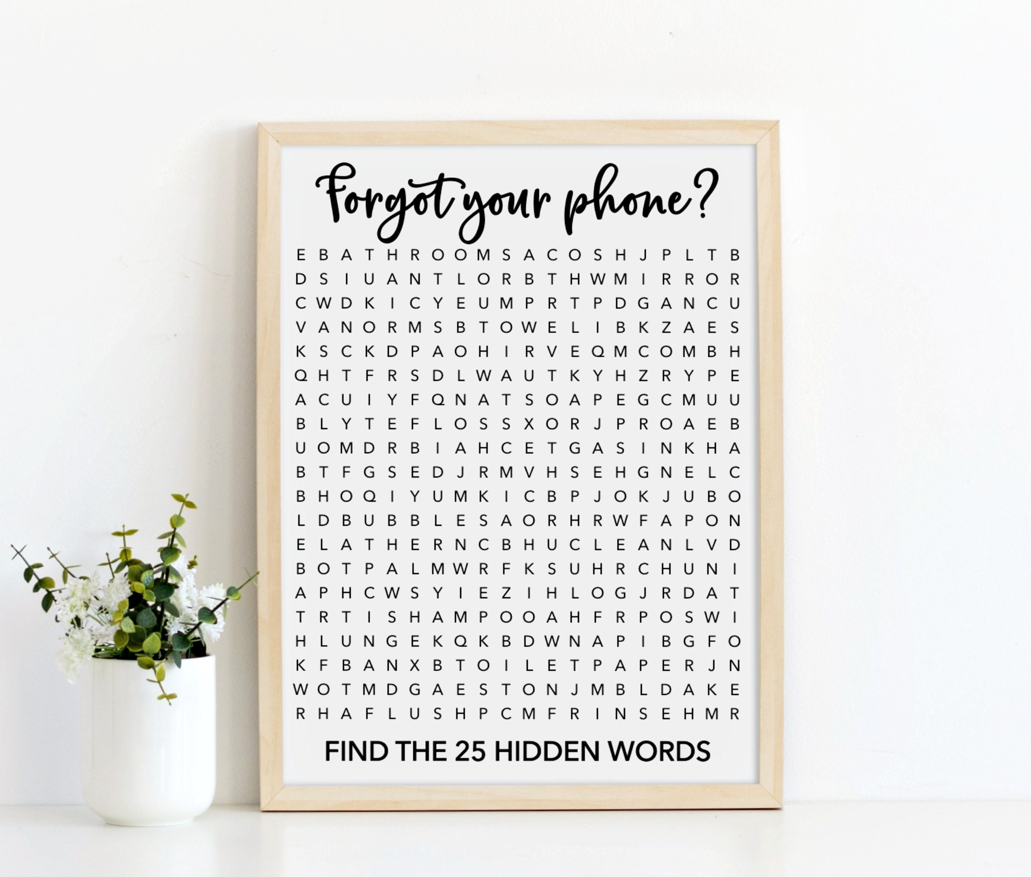 Bathroom Word Search And Maze Puzzles - Free Printables