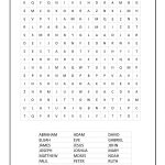 Bible People Word Search | Free Bible Printables, Bible For Kids