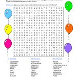 Birthday Word Search Printable | Loving Printable