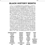 Black History Month Word Search   Wordmint
