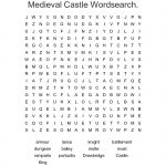 Castle Wordsearch   Wordmint