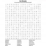 Cat Word Search Breeds | K5 Worksheets | Puzzles For Kids
