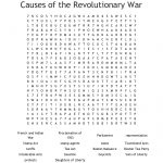 Causes Of The Revolutionary War Word Search   Wordmint