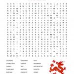 Chinese New Year Word Search Printable | New Year Words