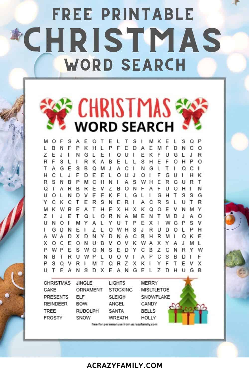 Christmas Word Search - Free Printable