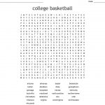 College Basketball Word Search   Wordmint