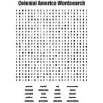 Colonial America Wordsearch   Wordmint