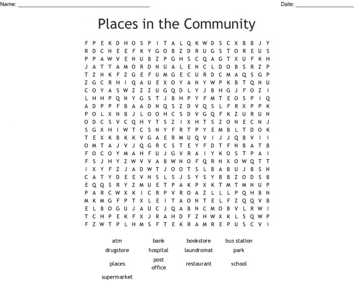 Community Helpers Word Search Printable