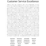 Customer Service Excellence Word Search   Wordmint