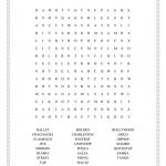 Dancing Styles Wordsearch   English Esl Worksheets For