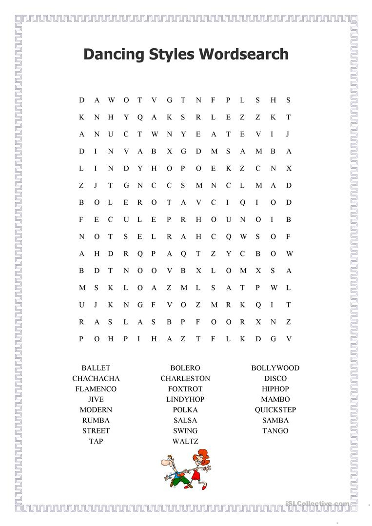 dance-word-search-printable