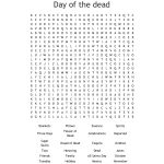 Day Of The Dead Word Search   Wordmint