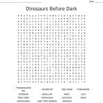 Dinosaurs Before Dark Word Search   Wordmint