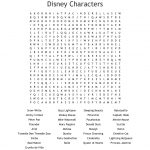 Disney Characters Word Search   Wordmint