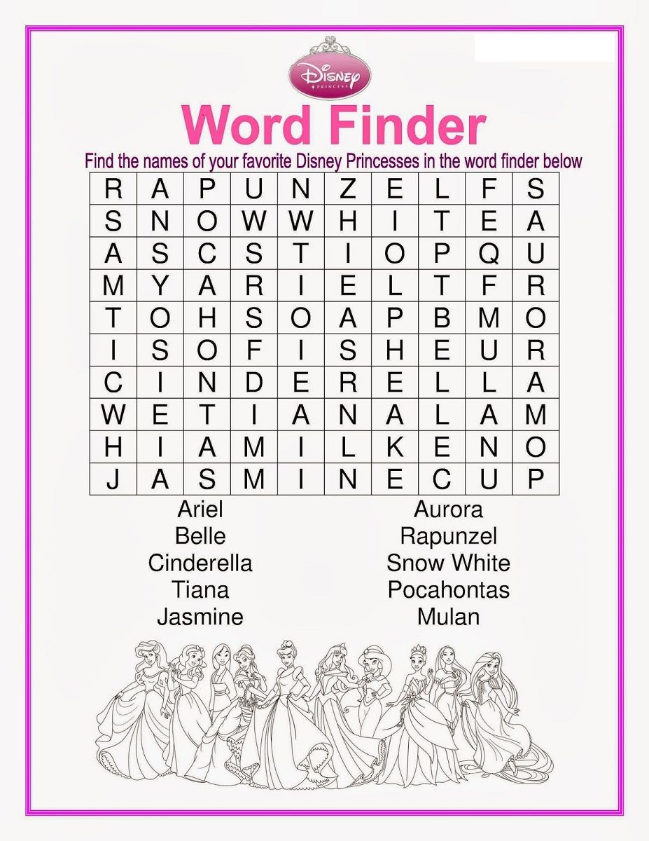 Disney Word Search Puzzle | Disney Word Search, Disney Word