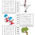 Dr. Seuss Cvc Word Family Word Search | Dr Seuss Activities