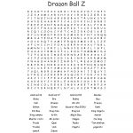 Dragon Ball Z Worksheet | Printable Worksheets And