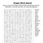 Dragon Word Search | Rooftop Post Printables