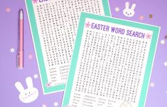 Easter Word Search Printable – Happiness Is Homemade