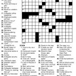 Easy Printable Crossword Puzzles | Printable Crossword