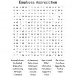 Employee Appreciation Word Search   Wordmint
