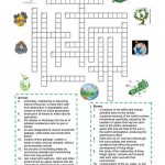 Environment   Crossword Puzzle   English Esl Worksheets For