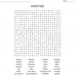Exercise Word Search   Wordmint