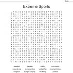 Extreme Sports Word Search   Wordmint