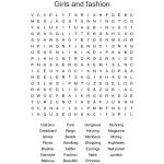 Fashion Word Search   Wordmint