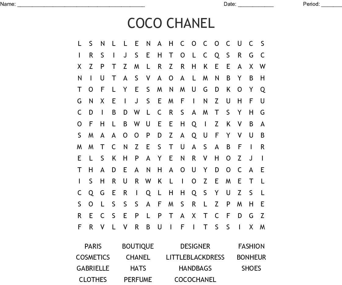 Fashion Word Search - Wordmint