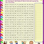 Feelings And Emotions : Wordsearch With Key   English Esl
