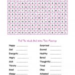 Feelings   Word Search   English Esl Worksheets For Distance
