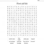 First Aid Kit Word Search   Wordmint