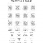 Forgot Your Phone? Word Search   Wordmint