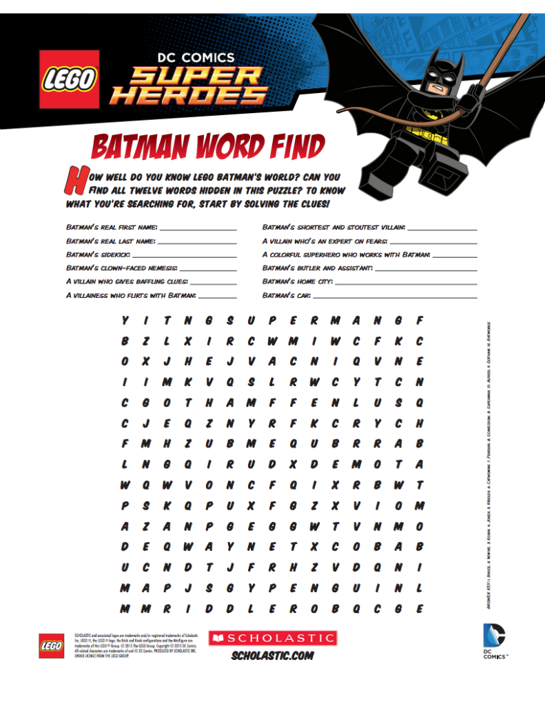 Free Batman Mask And Activity Printables | Batman Mask, Lego